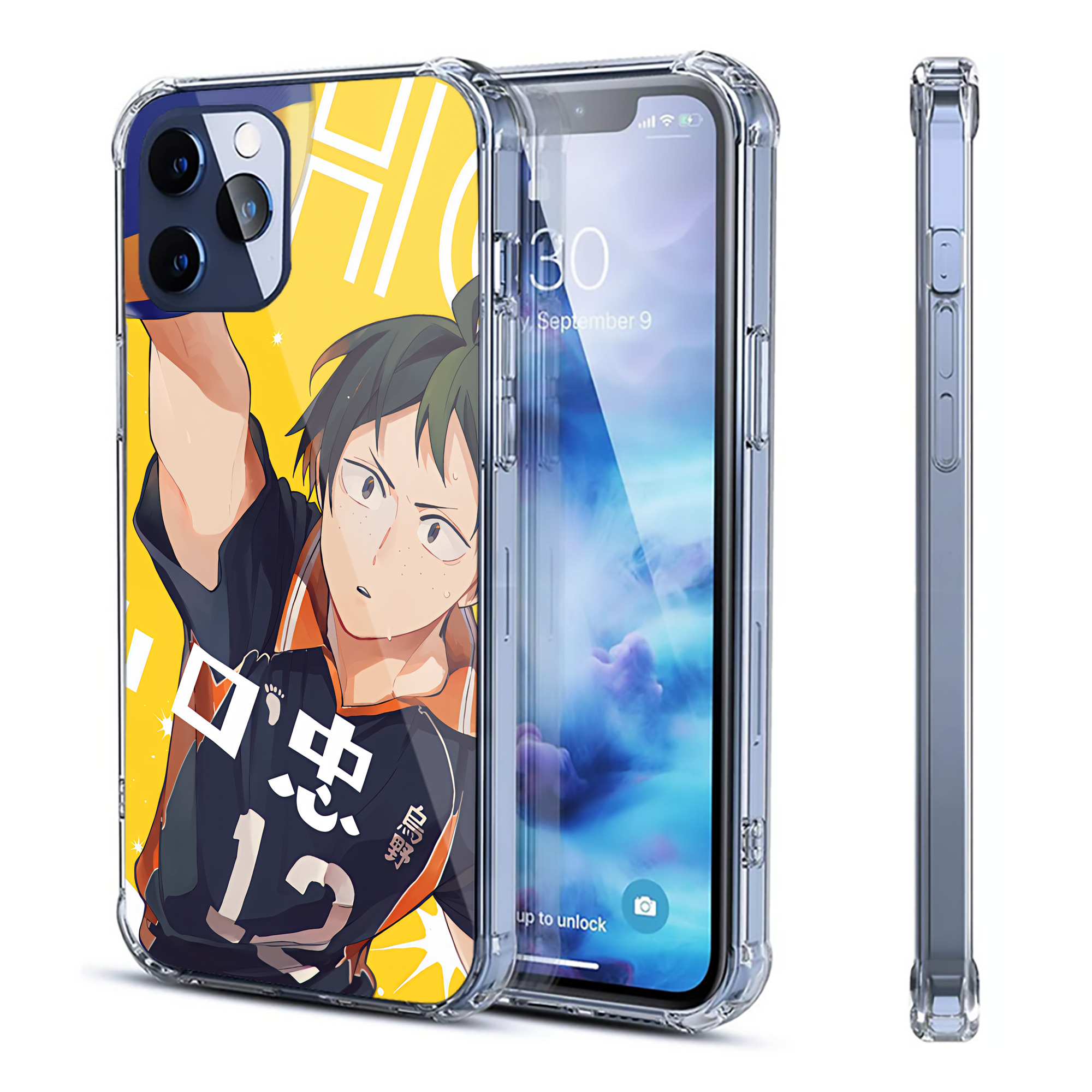 （画像用） ハイキュー!! Haikyu!! 【iPhone 12シリーズ対応】透明スマホケース（クリアソフトケース）
